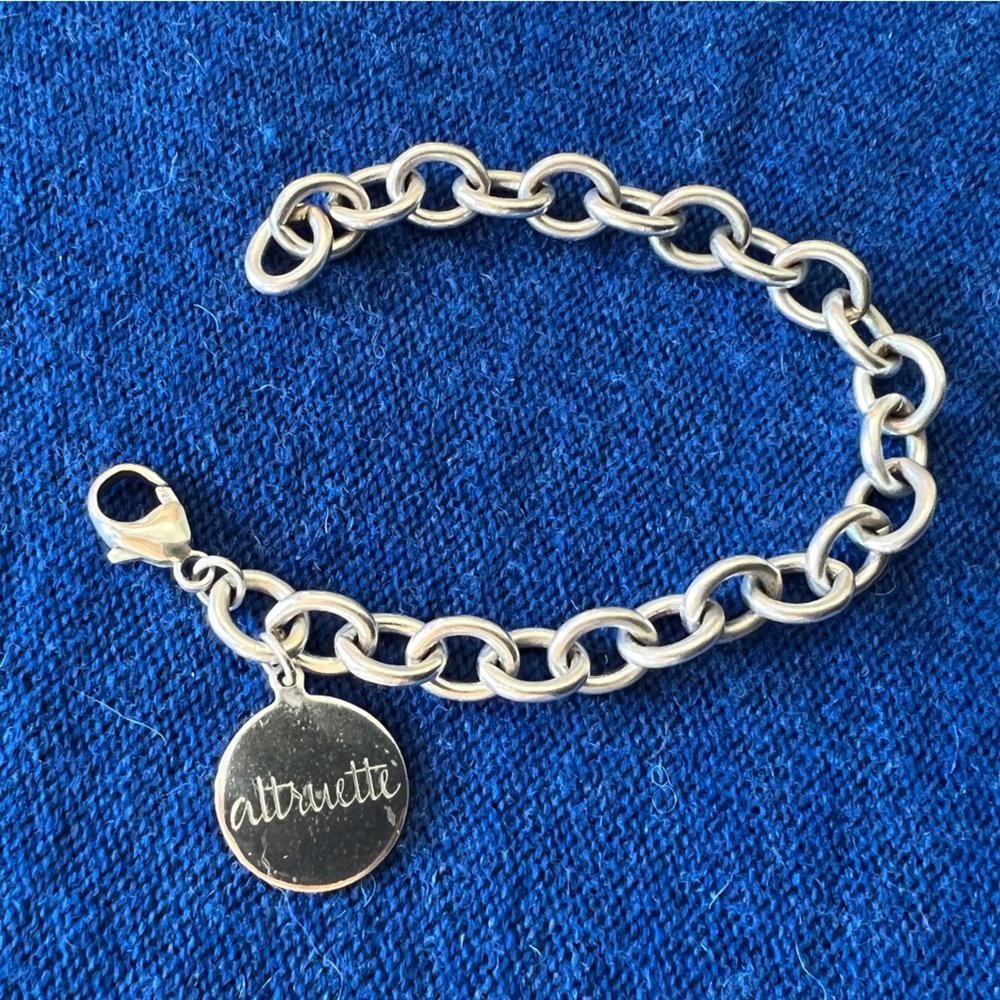 Sterling silver charm bracelet, Altruette